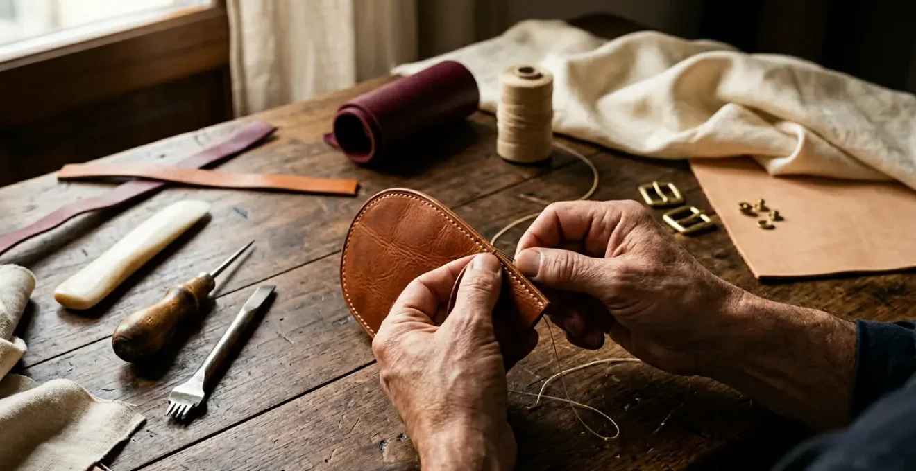 Artigianato italiano di lusso autentico con dettagli di alta qualità