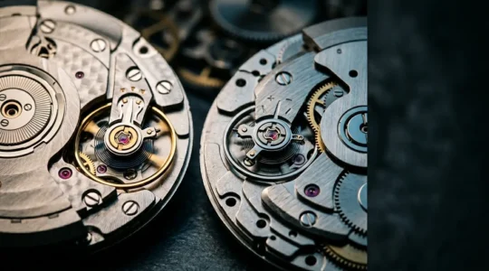 Movimento orologiero svizzero e giapponese confrontati in dettaglio tecnico